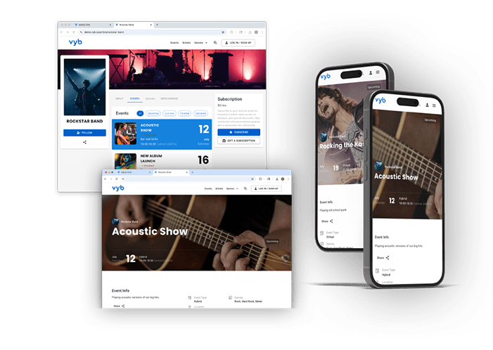 create and
promote
ticketed events